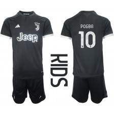 Juventus Paul Pogba #10 Tredjedraktsett Barn 2023-24 Kortermet (+ korte bukser)